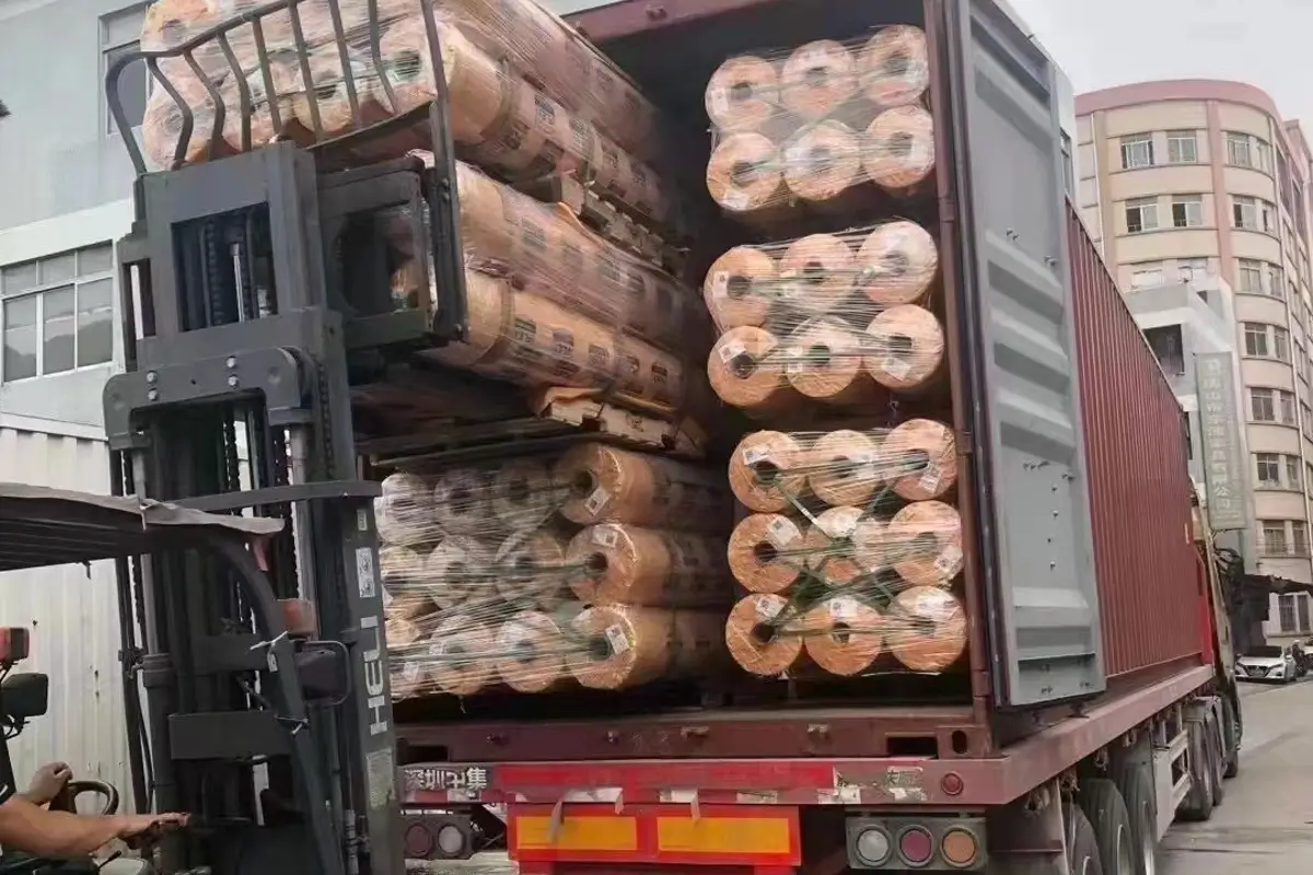 Packing-Shipment-Textile Roll Packaging Film 5